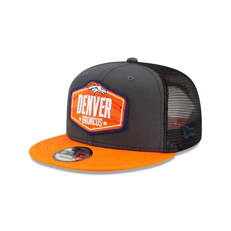 NFL Denver Broncos Draft 9Fifty Snapback (FRB2417) - Grey New Era Caps